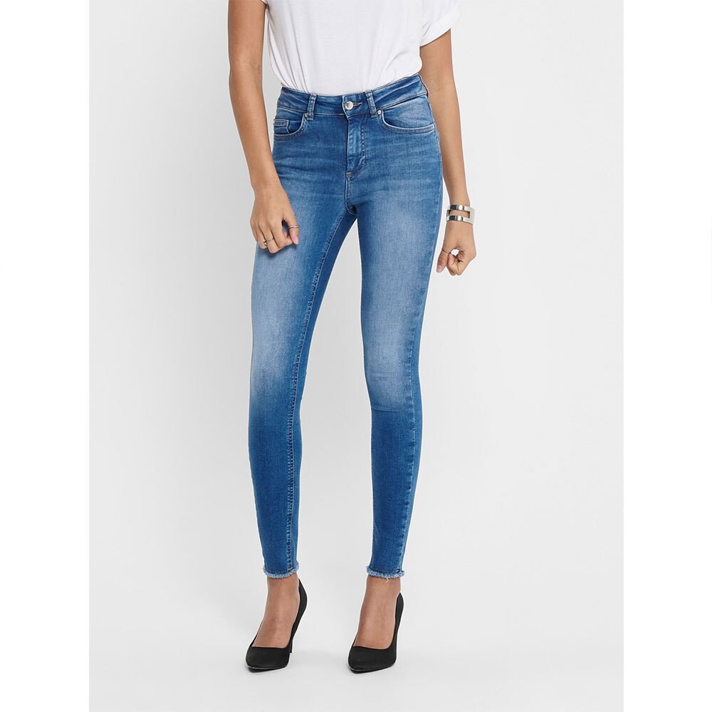 

Джинсы Only Blush Life Mid Waist Skinny Ankle Raw REA12187, синий