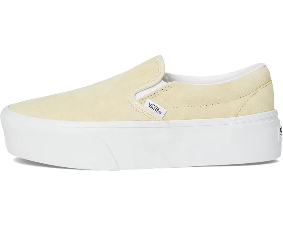 Кроссовки Vans Classic Slip-On Stackform, Nubuck Lemon Icing — фото 4
