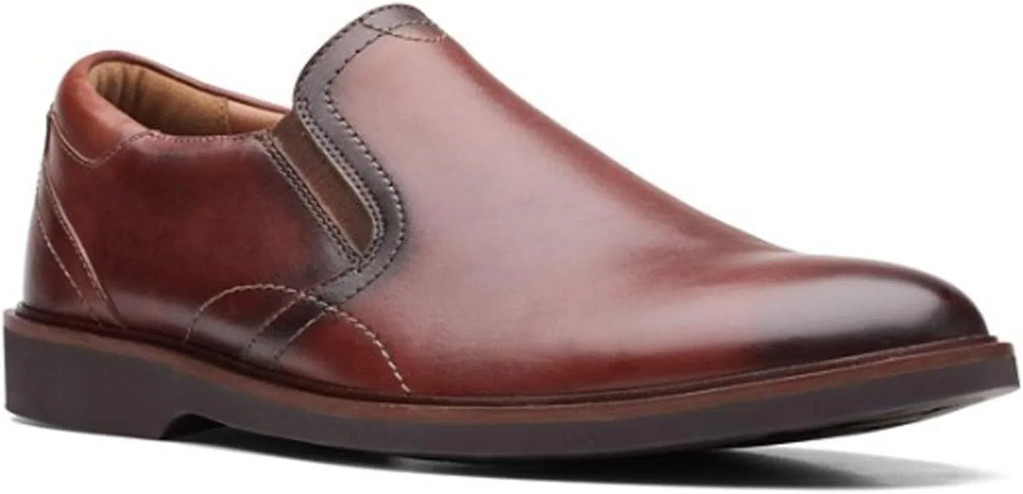 Лоферы Clarks Malwood, коричневая кожа