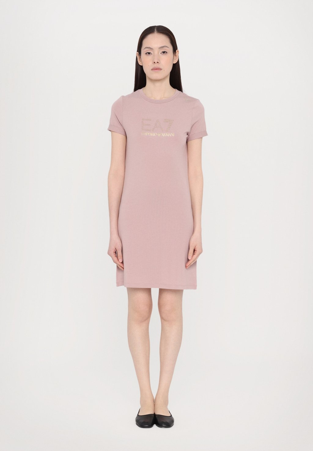 

Платье из джерси DRESS EA7 Emporio Armani, бежевый