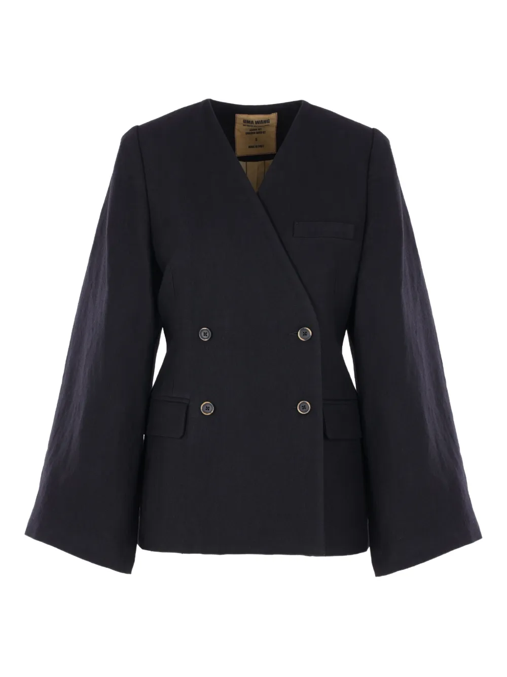 

Двубортный блейзер Kiowa Uma Wang, черный