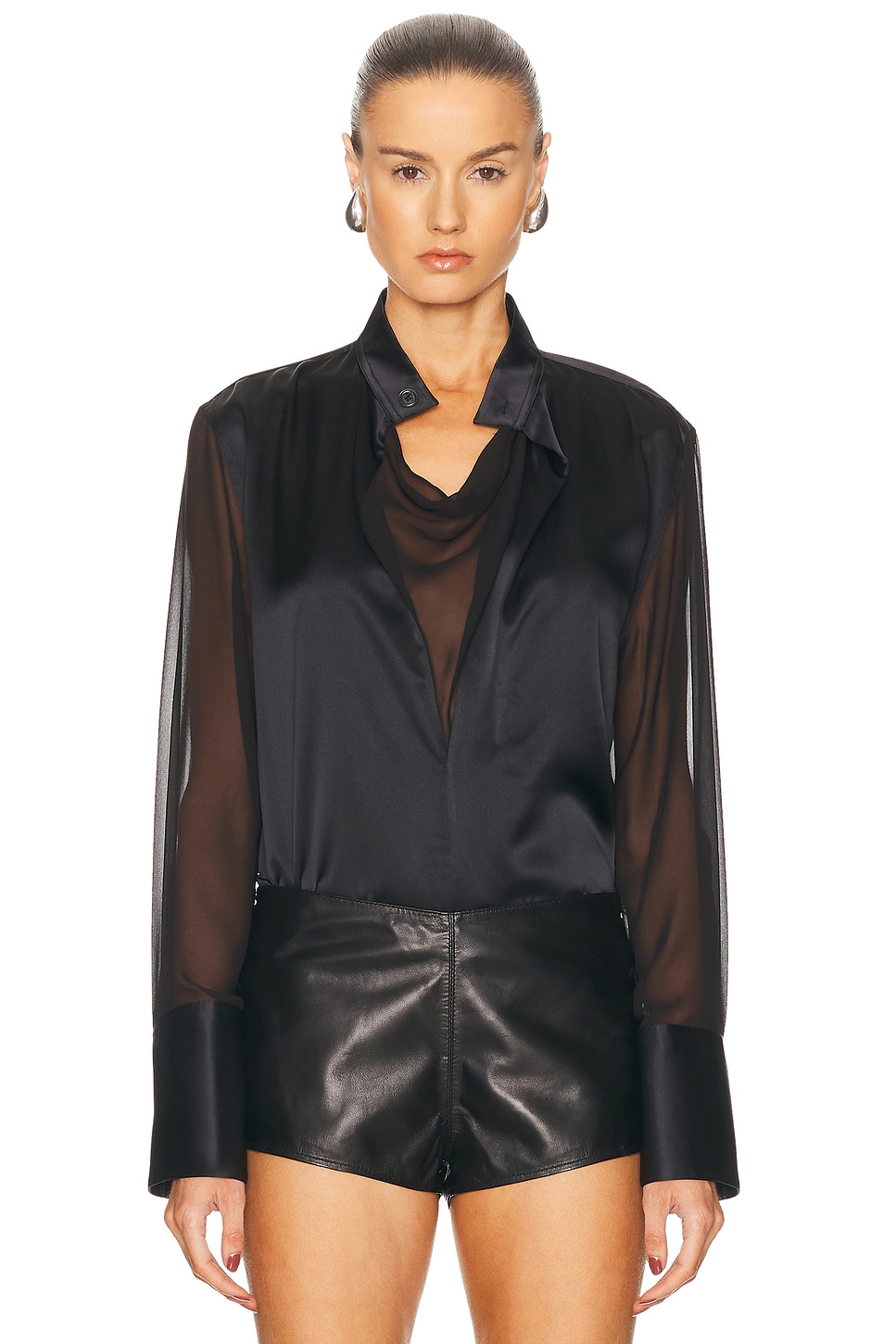 

Длинный рукав Блузка Helmut Lang, Black