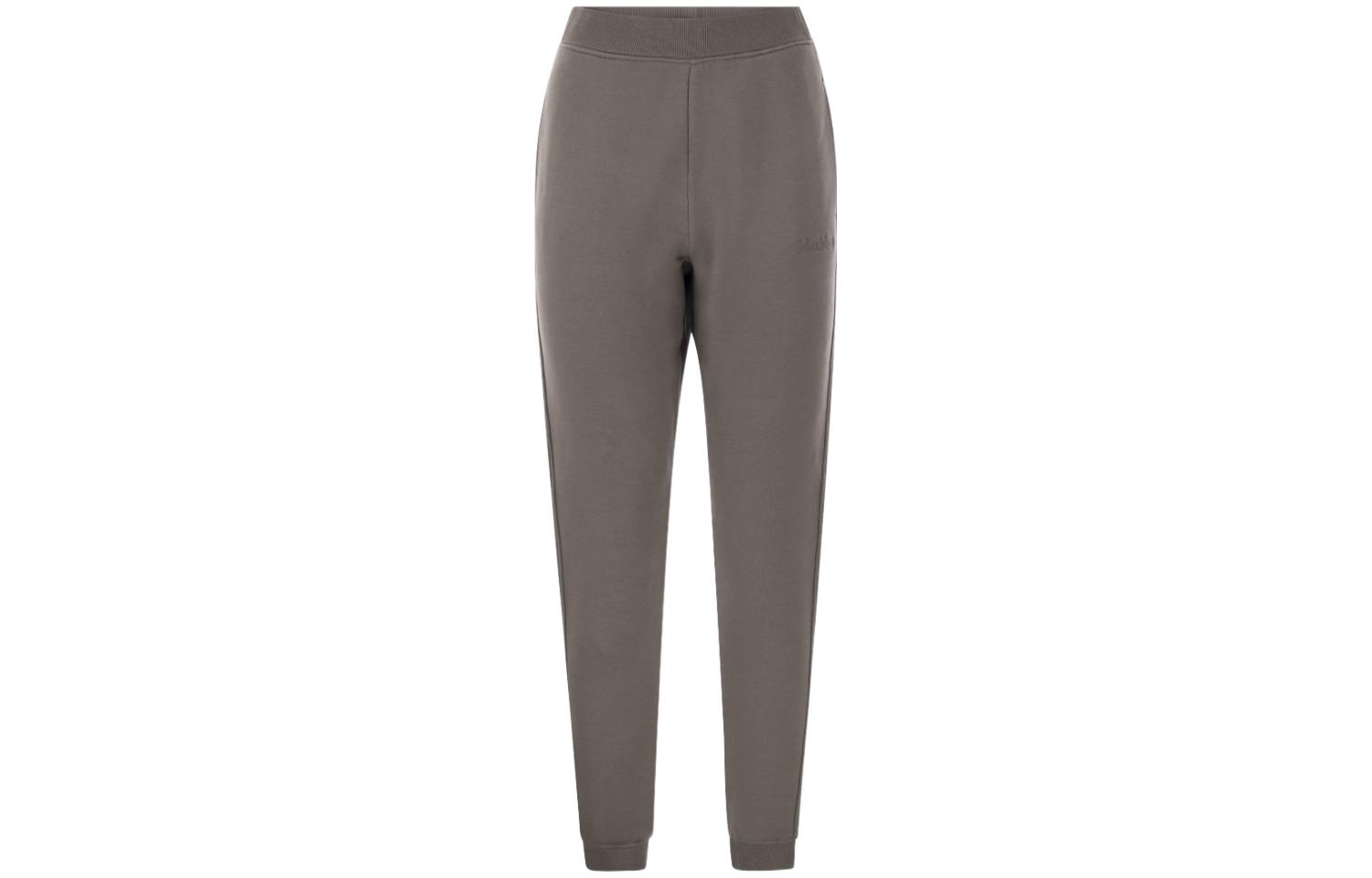 

Вязаные спортивные брюки женские серо-коричневые MaxMara