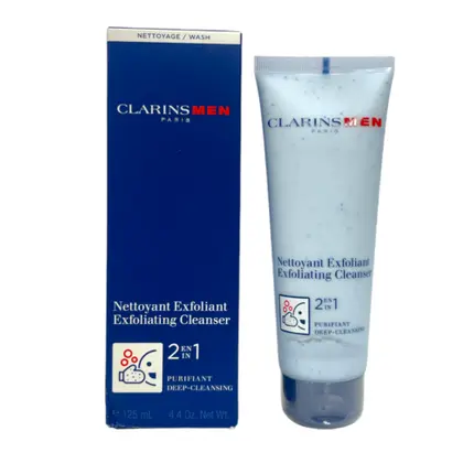 Крем для лица Clarins — Отшелушивающее очищающее средство для мужчин 2 в, 125 мл — фото 4