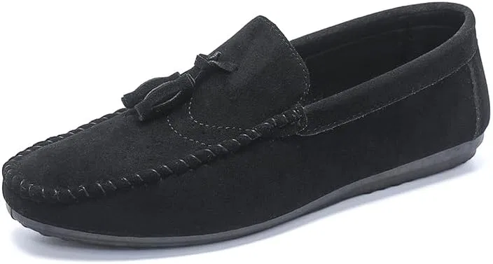 Лоферы мужские замшевые, Loafers, Black Hhhchpm