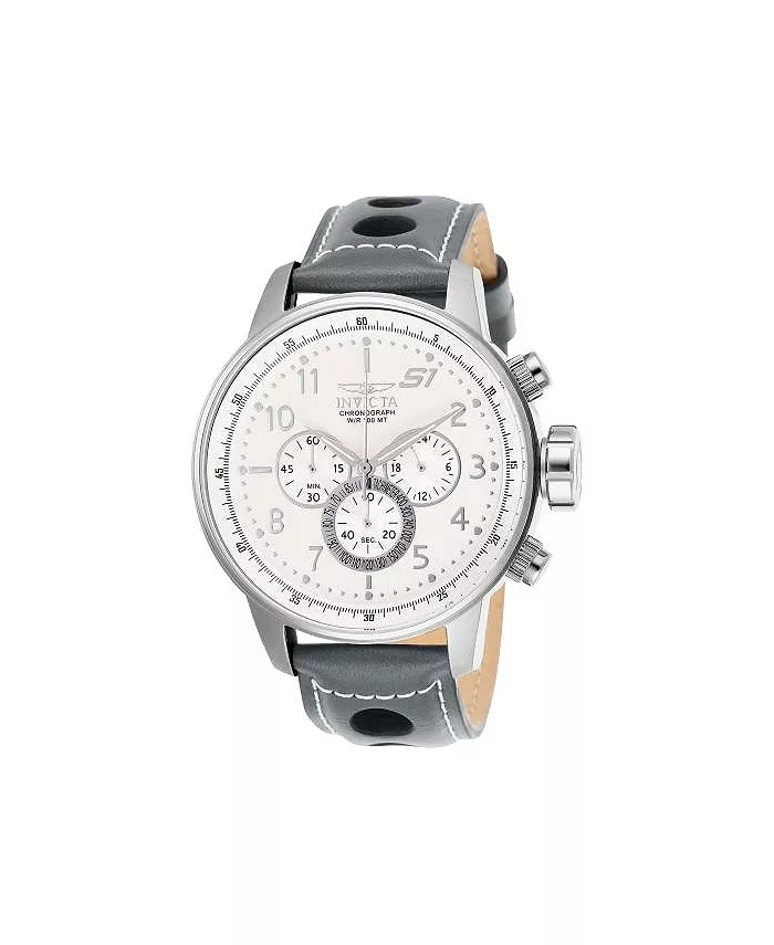 

Мужские часы 25723 S1 Rally Quartz Chronograph с белым циферблатом Invicta, черный