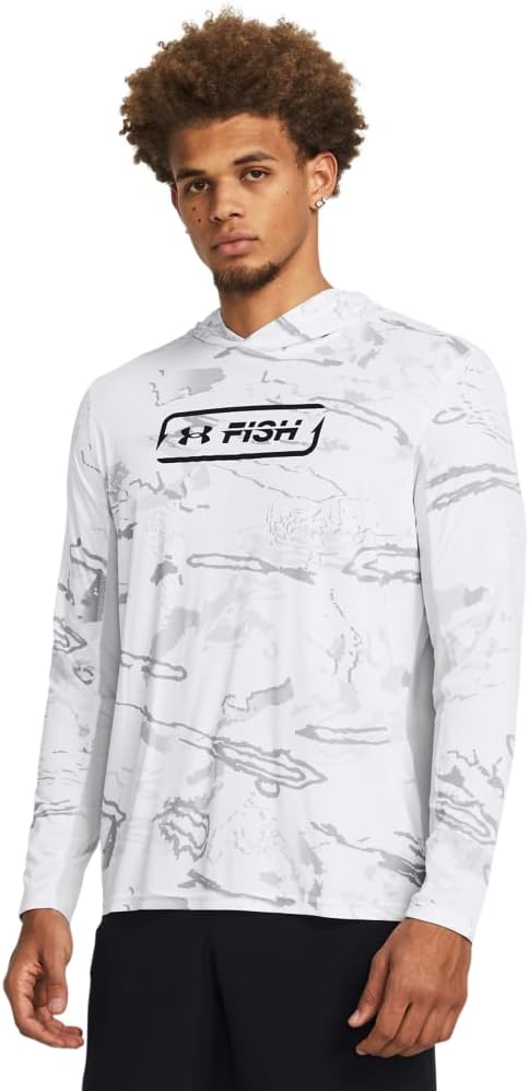 

Толстовка Under Armour Men's Iso-chill Shore Break Camo, (100) White/Halo Gray/Black