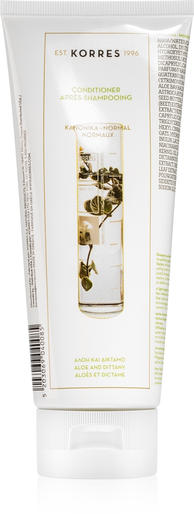 

Кондиционер с алоэ и ясенцем для нормальных волос Korres, 200 мл