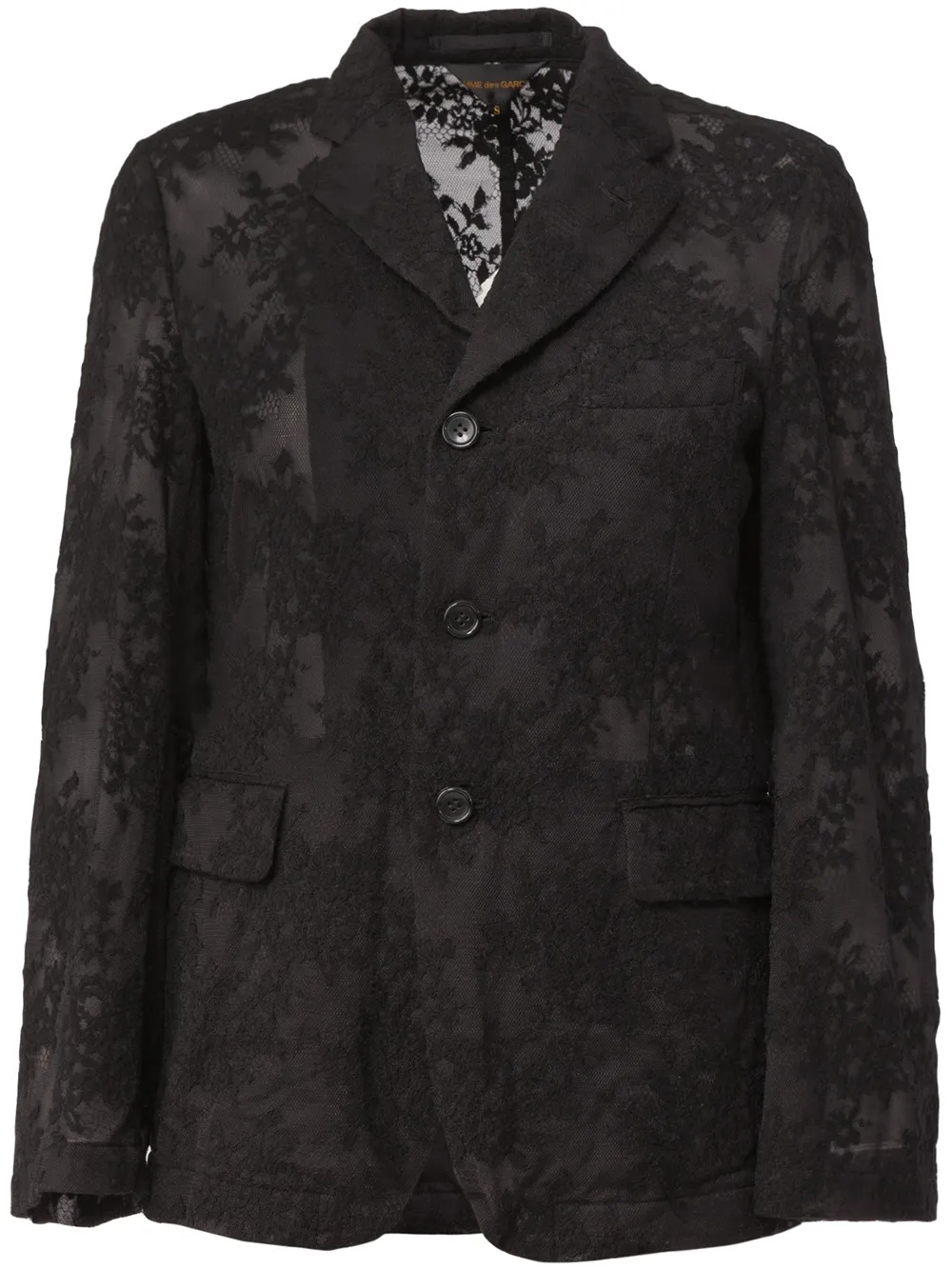 

Кружевной пиджак COMME DES GARCONS, черный