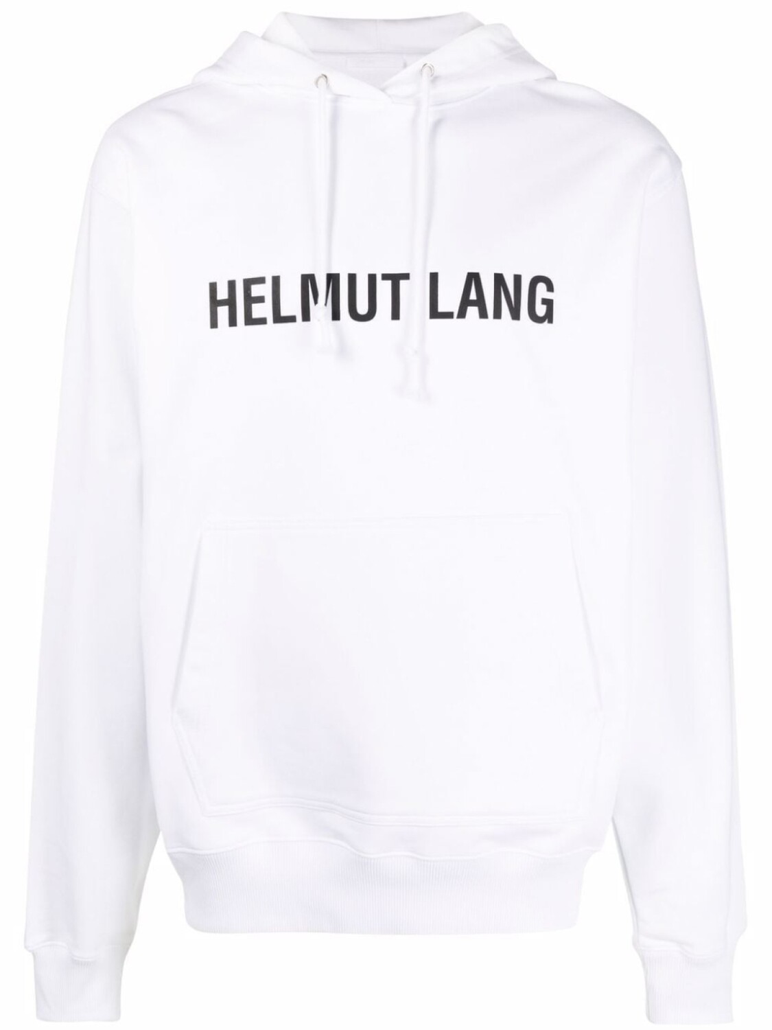 

Helmut Lang худи с кулиской и логотипом, белый