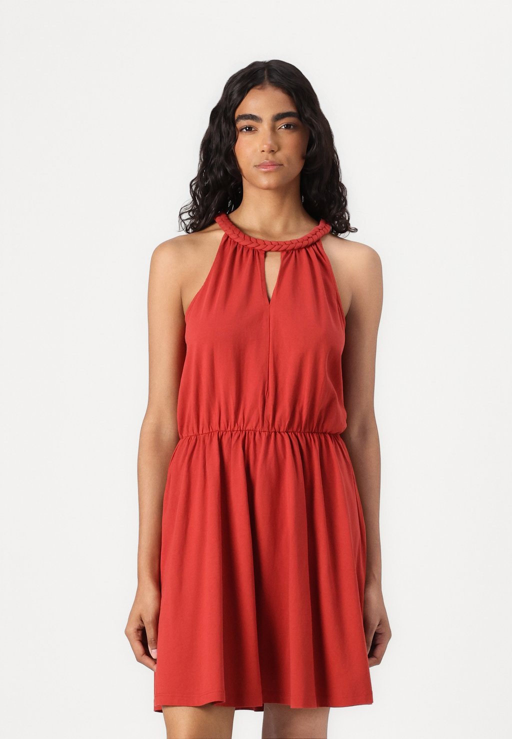 

Платье из джерси VIMILLA SHORT BRAIDED DRESS VILA, цвет Brick Dust