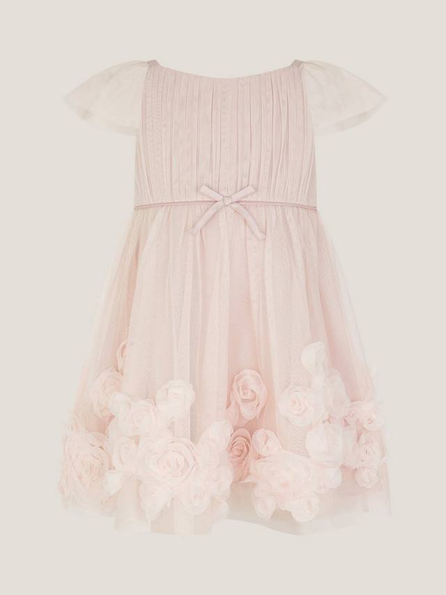 

Платье Baby Evangaline с цветочными аппликациями Monsoon, Pink