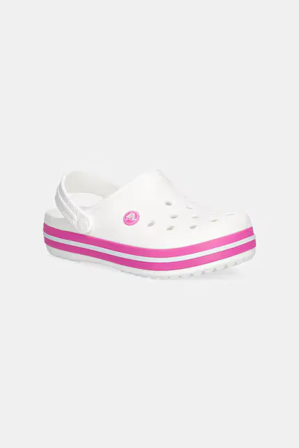 Тапочки с технологией Croslite Crocband Kids Clog Crocs, белый