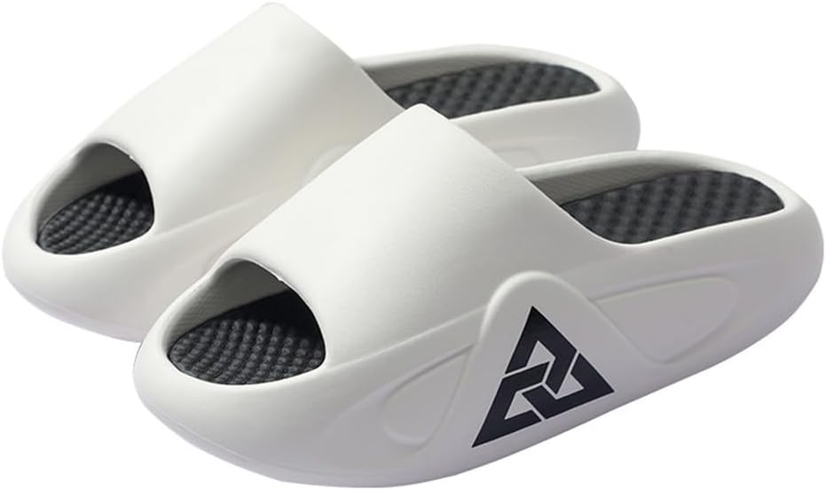 

Мужские шлепанцы с толстой подошвой, летние ультрамягкие для душа и ванной, с нескользящей открытой носочной частью, супер мягкие и удобные, толстая подошва, для дома и улицы (Размер: EU 42/43, Цвет: Черный) Yfdzkj