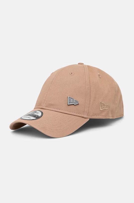 

Хлопковая бейсболка pin 9forty New Era, коричневый