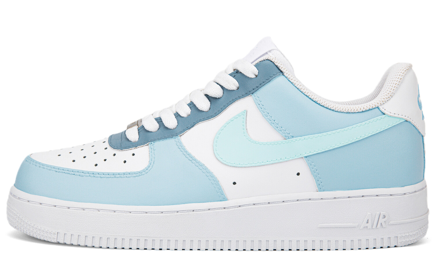 

Кроссовки Nike Air Force 1 Skateboard Shoes Men Low-Top White Blue