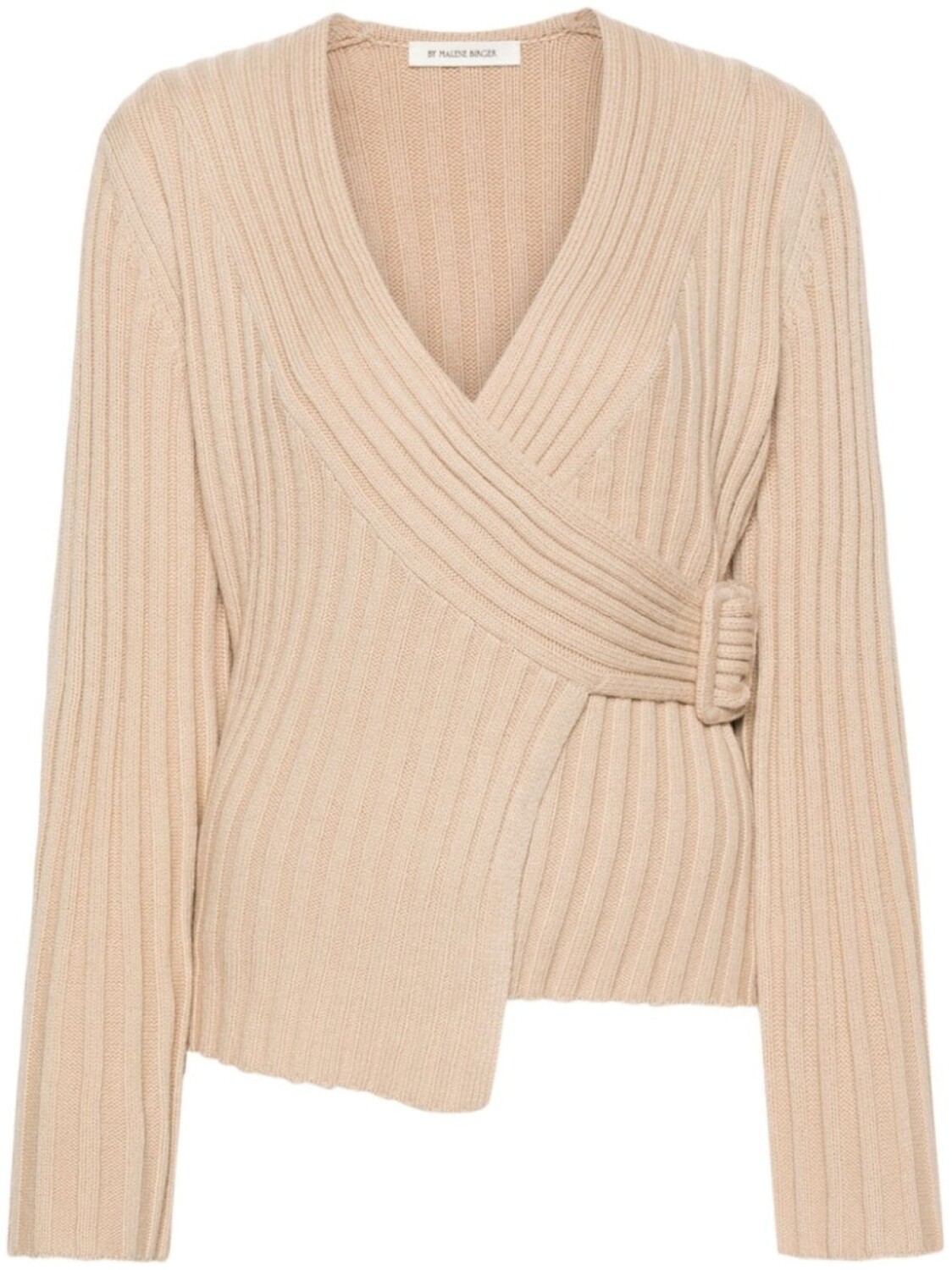 

By Malene Birger топ в рубчик с запахом, нейтральный цвет