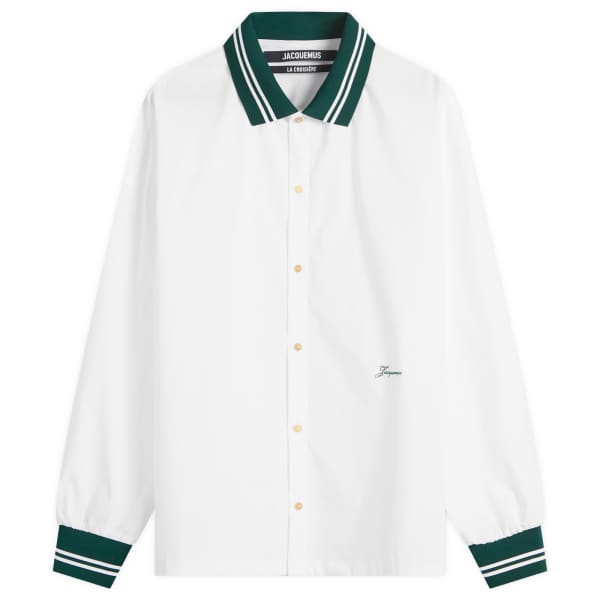 

Рубашка с воротником и манжетами из джерси Jacquemus, белый