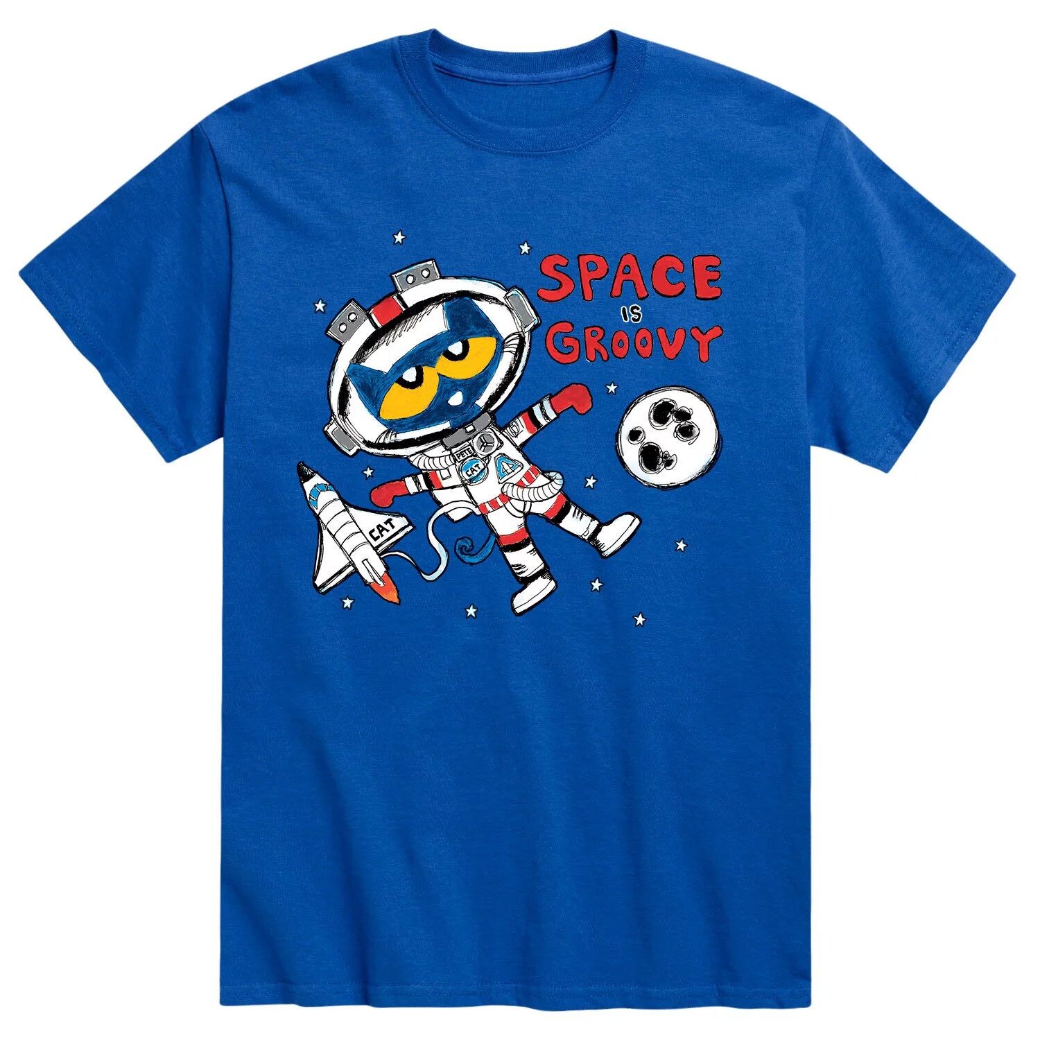 

Мужская футболка Pete The Cat Space Is Groovy Licensed Character