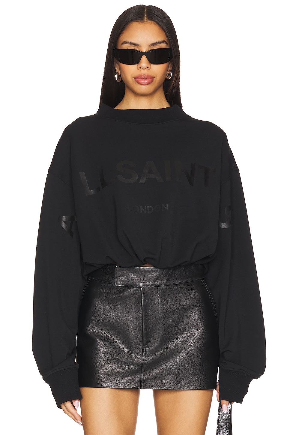 

Толстовка Biggy aster Allsaints, black