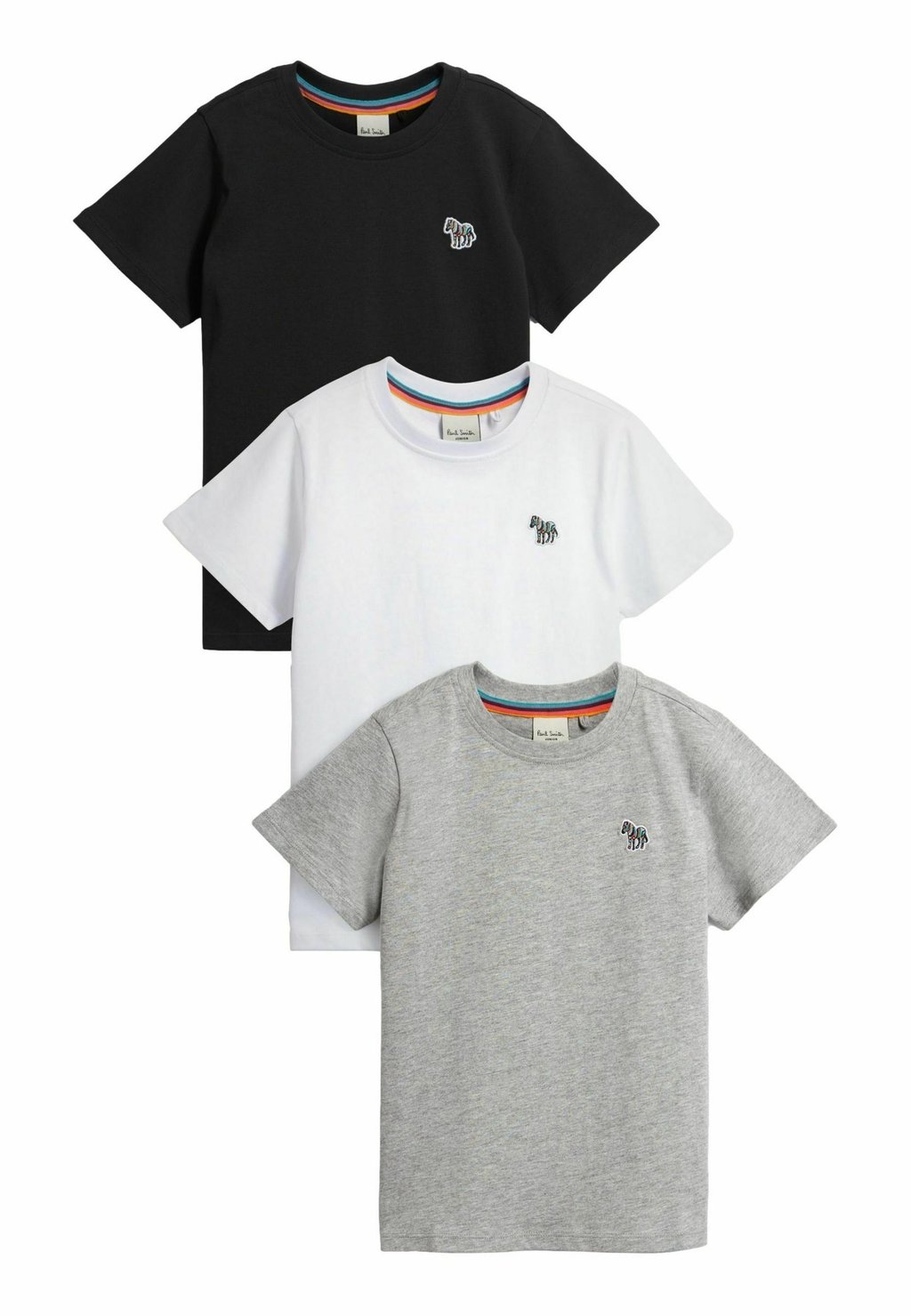 

Базовая футболка ZEBRA SET 3 PACK Paul Smith Junior, черный