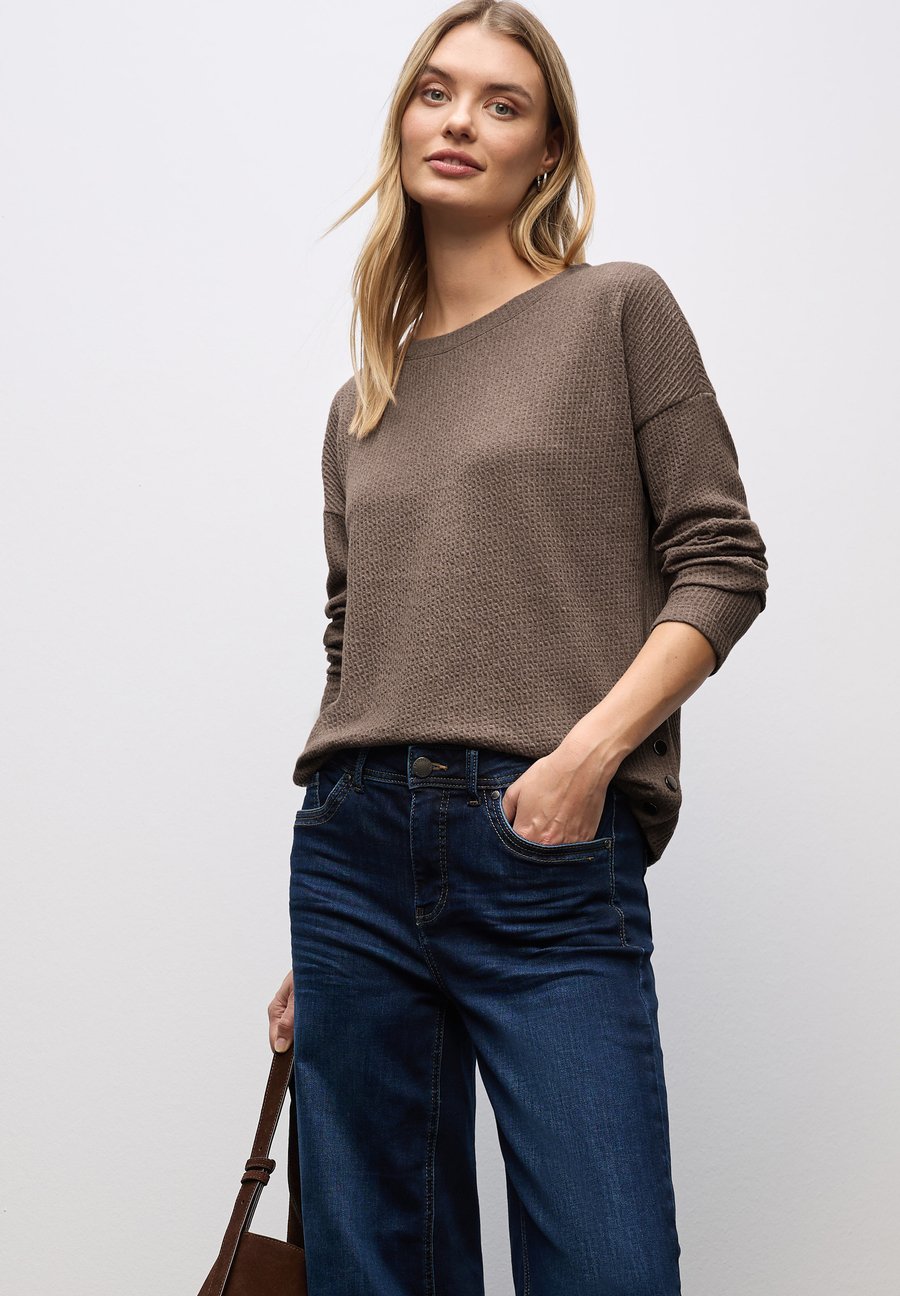 

Топ Street One Long sleeved top, Braun/Brown