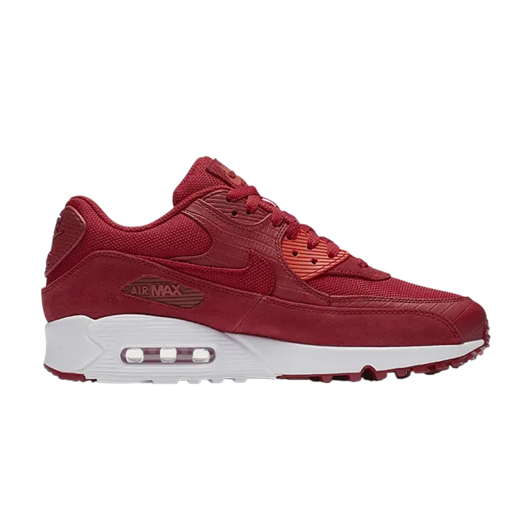 

Кроссовки Nike Air Max 90 Premium 'Gym Red', красный, Красный;серый, Кроссовки Nike Air Max 90 Premium 'Gym Red', красный