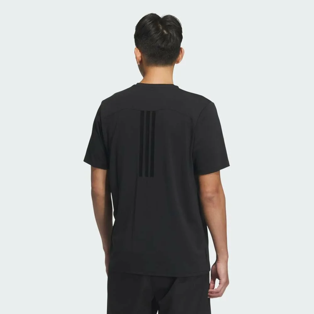 Футболка Adidas Premium Active Regular Fit Double Knit с коротким рукавом, цвет Black — фото 2