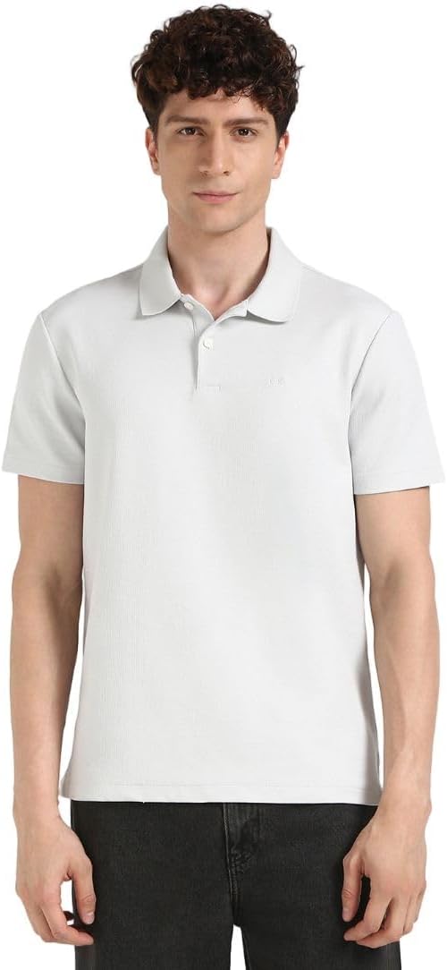 

Мужские поло вафельного цвета Calvin Klein, Oyster Mushroom