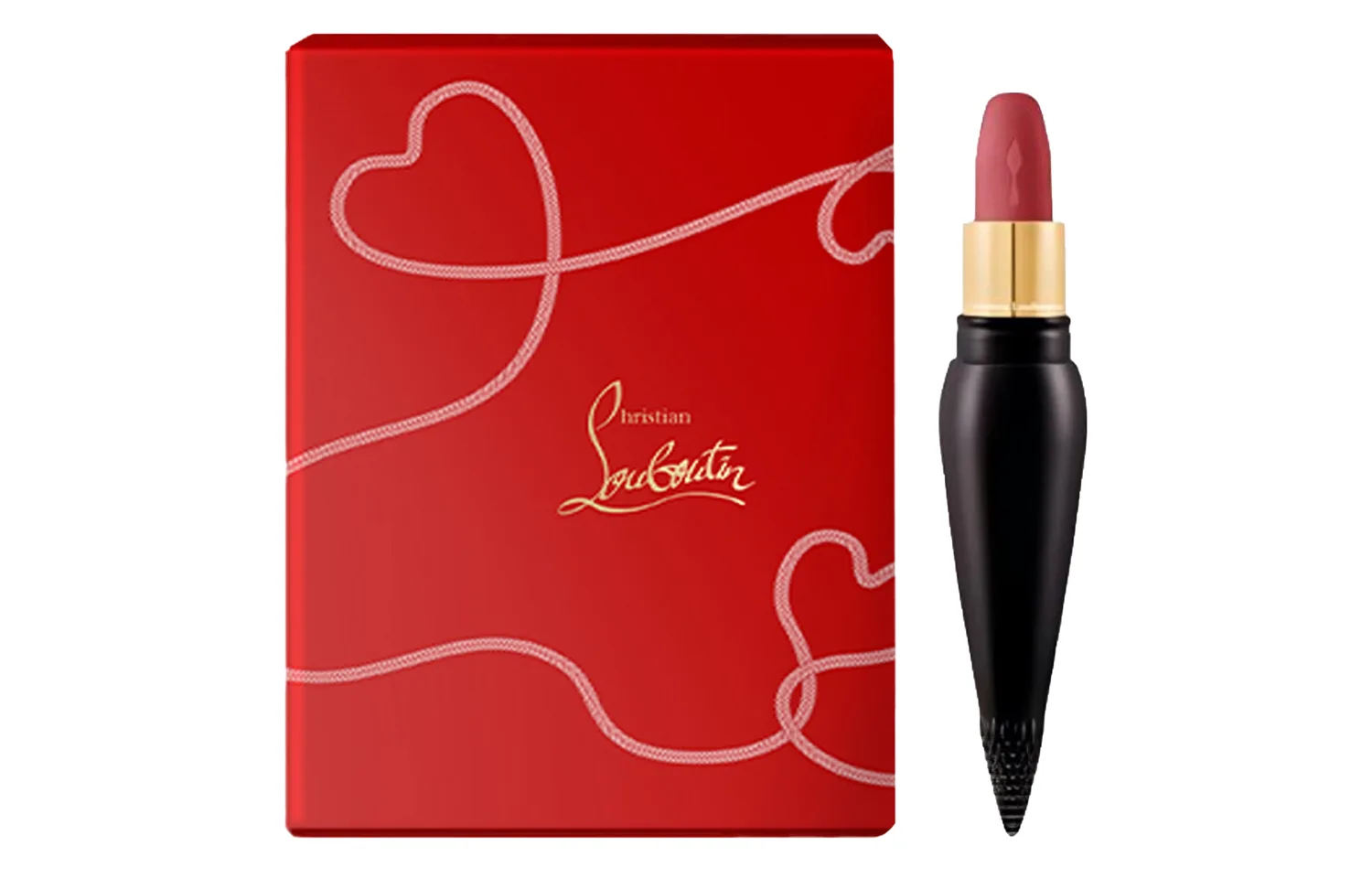 Christian Louboutin Помада матовая CL Queen's Baton Box, легко растушевывается, стойкая, 3.8 г, #001M — фото 2