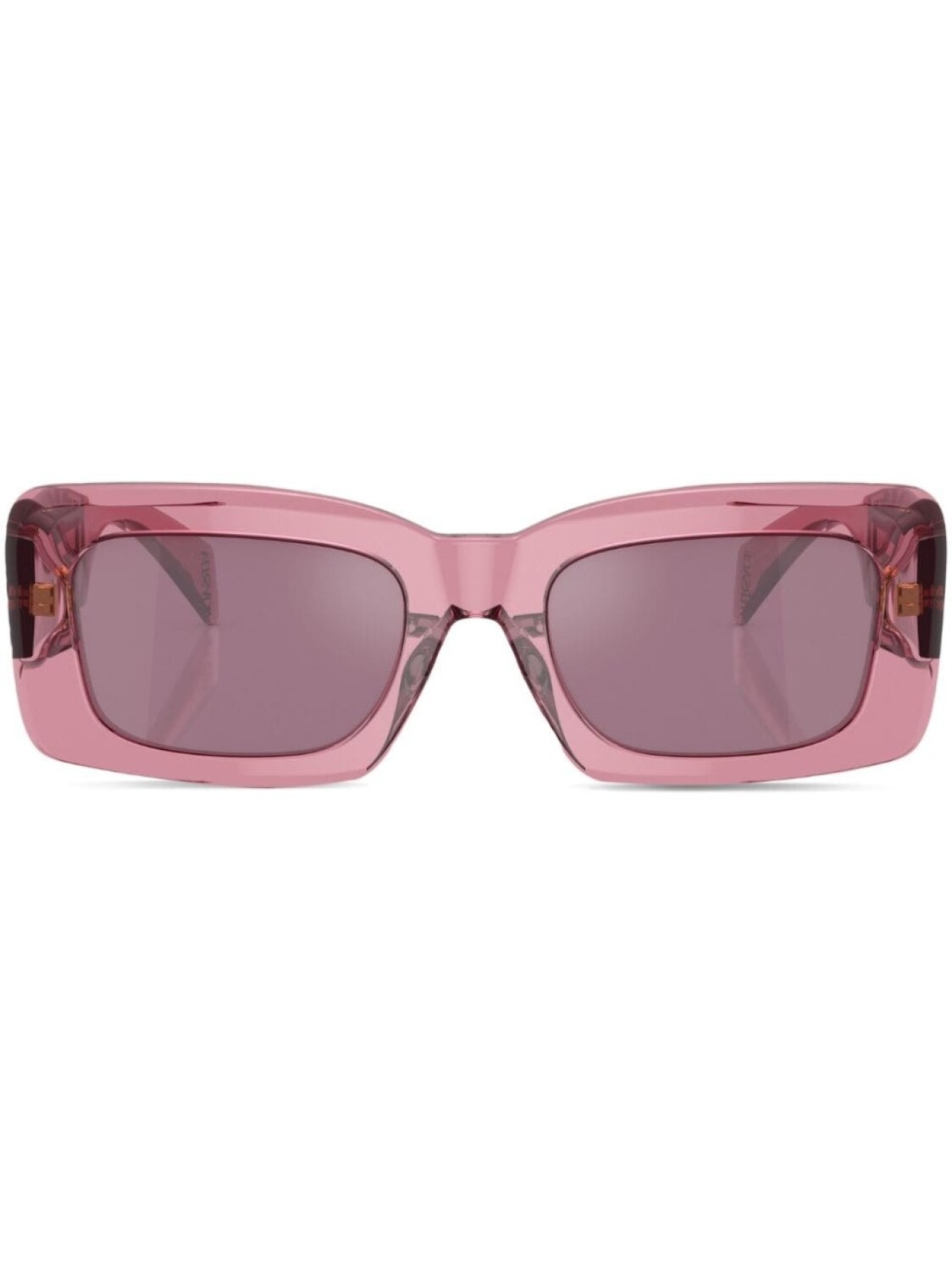 

Versace Eyewear солнцезащитные очки в квадратной оправе с логотипом, розовый