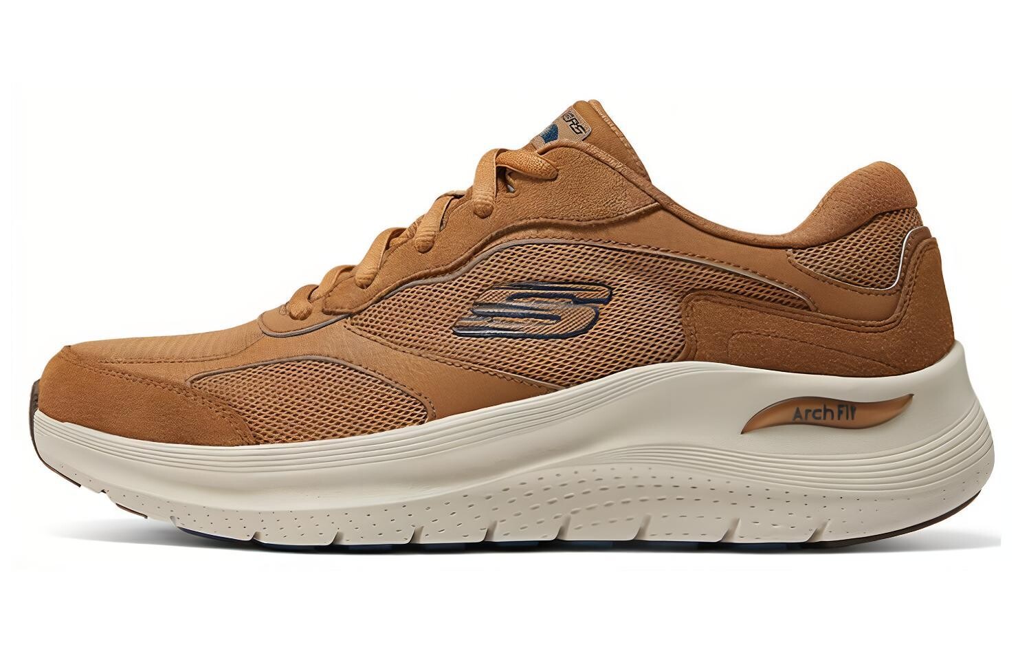 

Кроссовки ARCH FIT 2.0 мужские с низким верхом желто-коричневые Skechers, Коричневый, Кроссовки ARCH FIT 2.0 мужские с низким верхом желто-коричневые Skechers