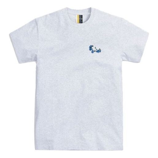 

Футболка botanical floral tee 'light heather grey' Kith, серый