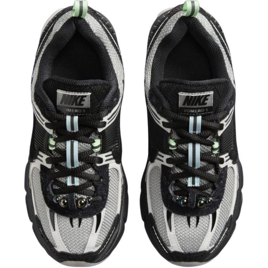 Детские кроссовки с низким верхом, устойчивые к истиранию Nike, черный/белый/зеленый — фото 4