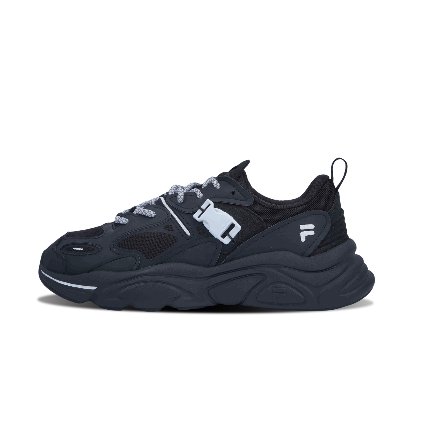 

FILA Марс 2 Марс 2.0 черные повседневные кроссовки низкие с противоударной снежной пряжкой унисекс черно-белые черные, цвет Black
