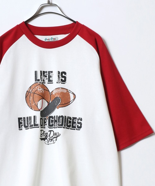 

Футболка с графическим принтом, рукавами реглан и контрастной отделкой, короткий рукав, унисекс ANPAS, красный