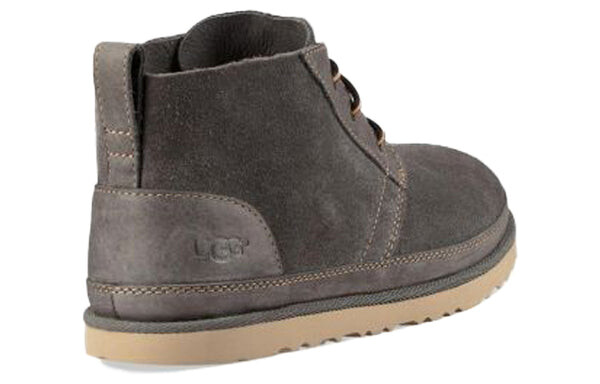 Кроссовки neumel без подкладки кожаные шнуровки карго Ugg, серый — фото 4