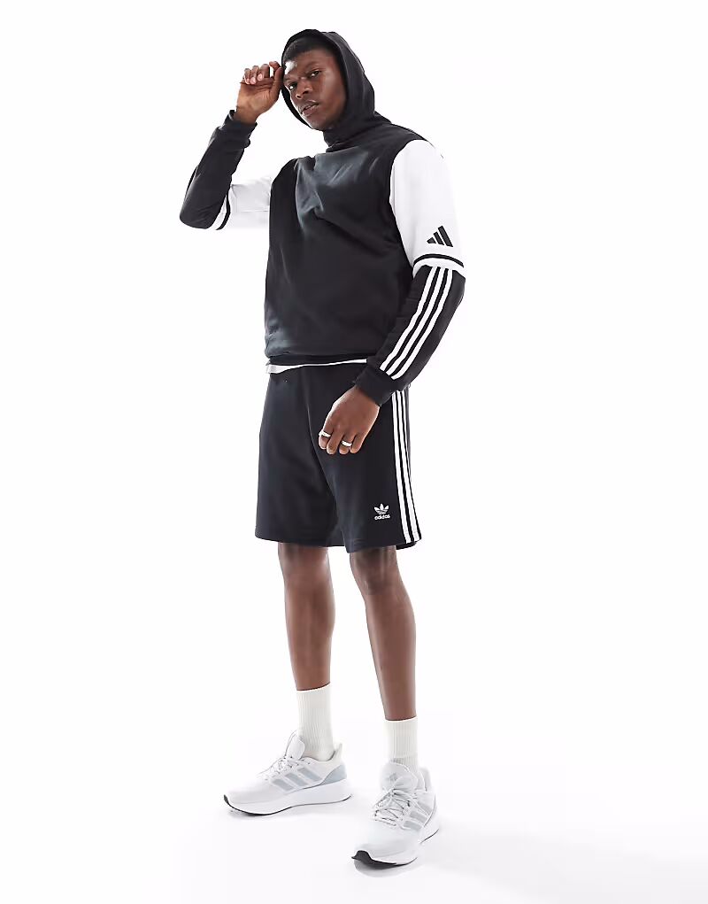 Толстовка с капюшоном adidas Football Squadra 25 черного/белого цвета Adidas Performance — фото 2