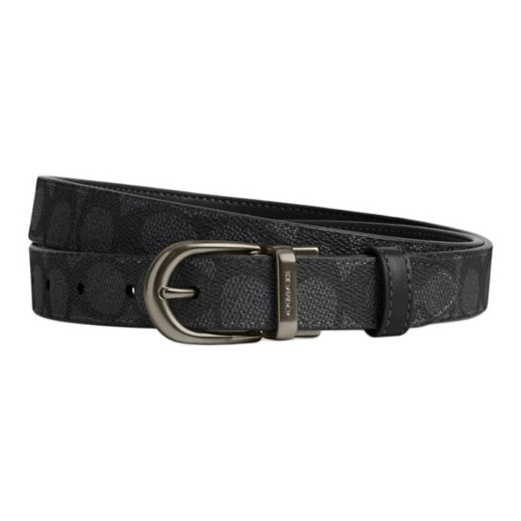

COACH Женский черный ремень из кожи с покрытием 2.5 см, Black