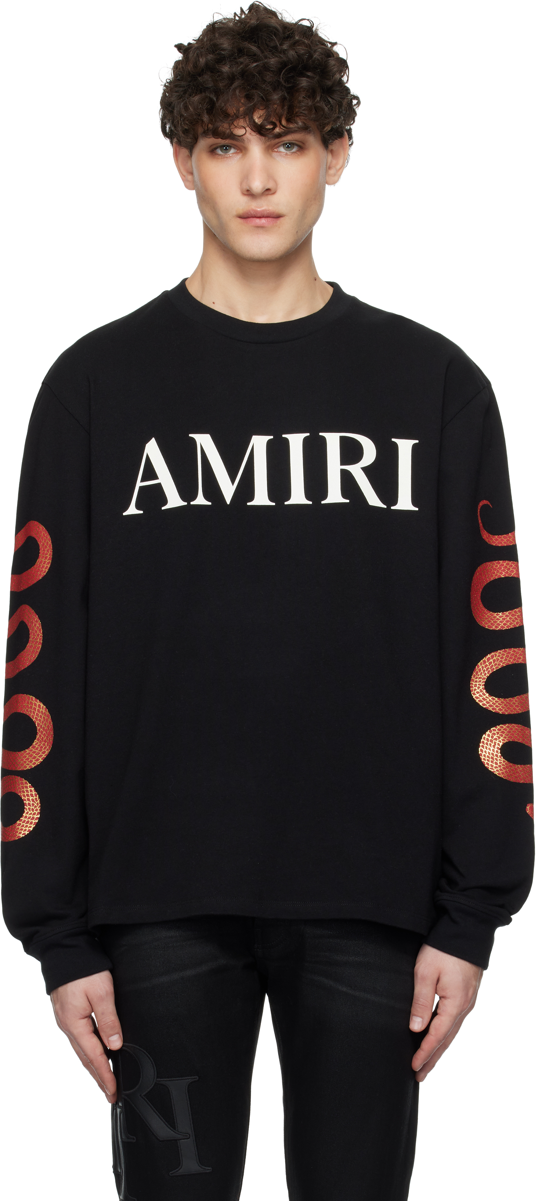 

Футболка со змеей AMIRI