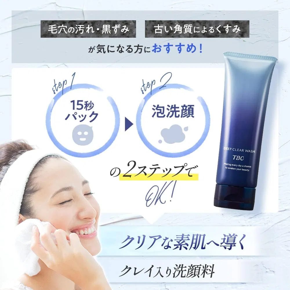 Пенка для умывания Tbc — Гель- Deep Clear Wash с минеральной глиной, 75 г — фото 4