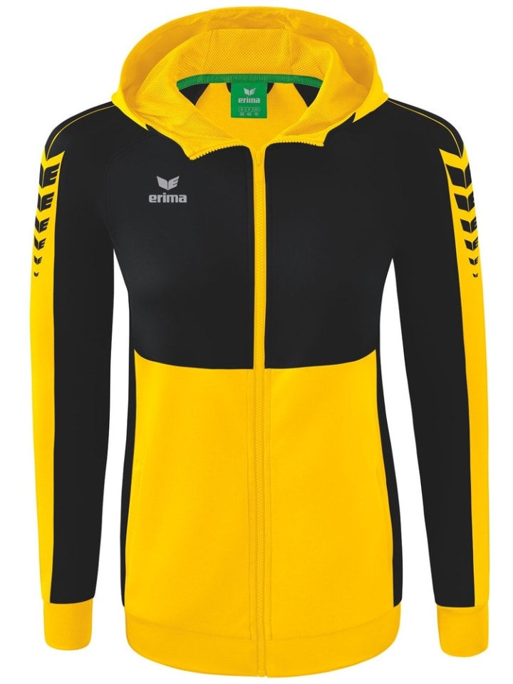 

Тренировочная куртка Six Wings с капюшоном, желтого цвета erima