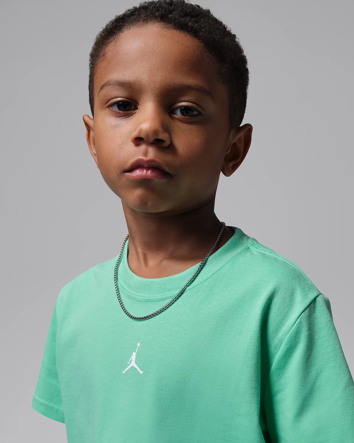 Детский спортивный костюм Jordan Little Kids' Jumpman 2-Piece Woven Play Shorts Set, Ash Green — фото 4