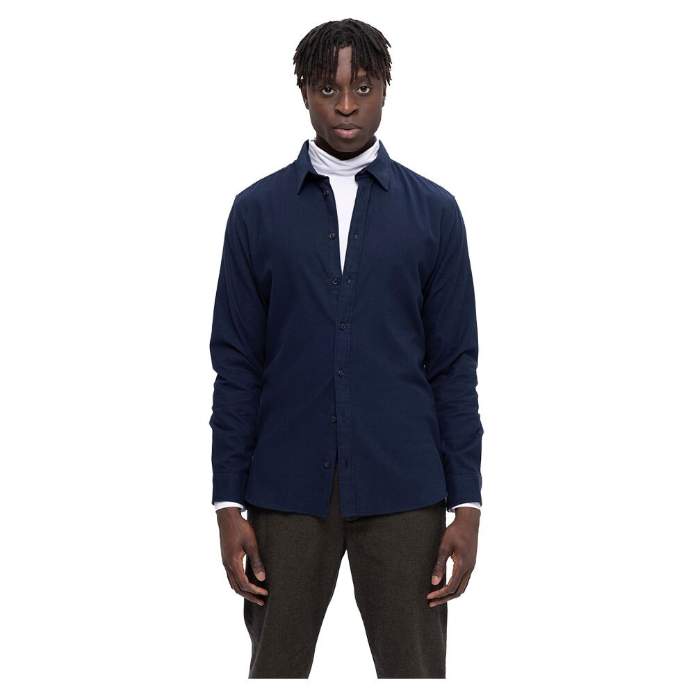 

Рубашка с длинным рукавом Selected Slimowen-Flannel, синий