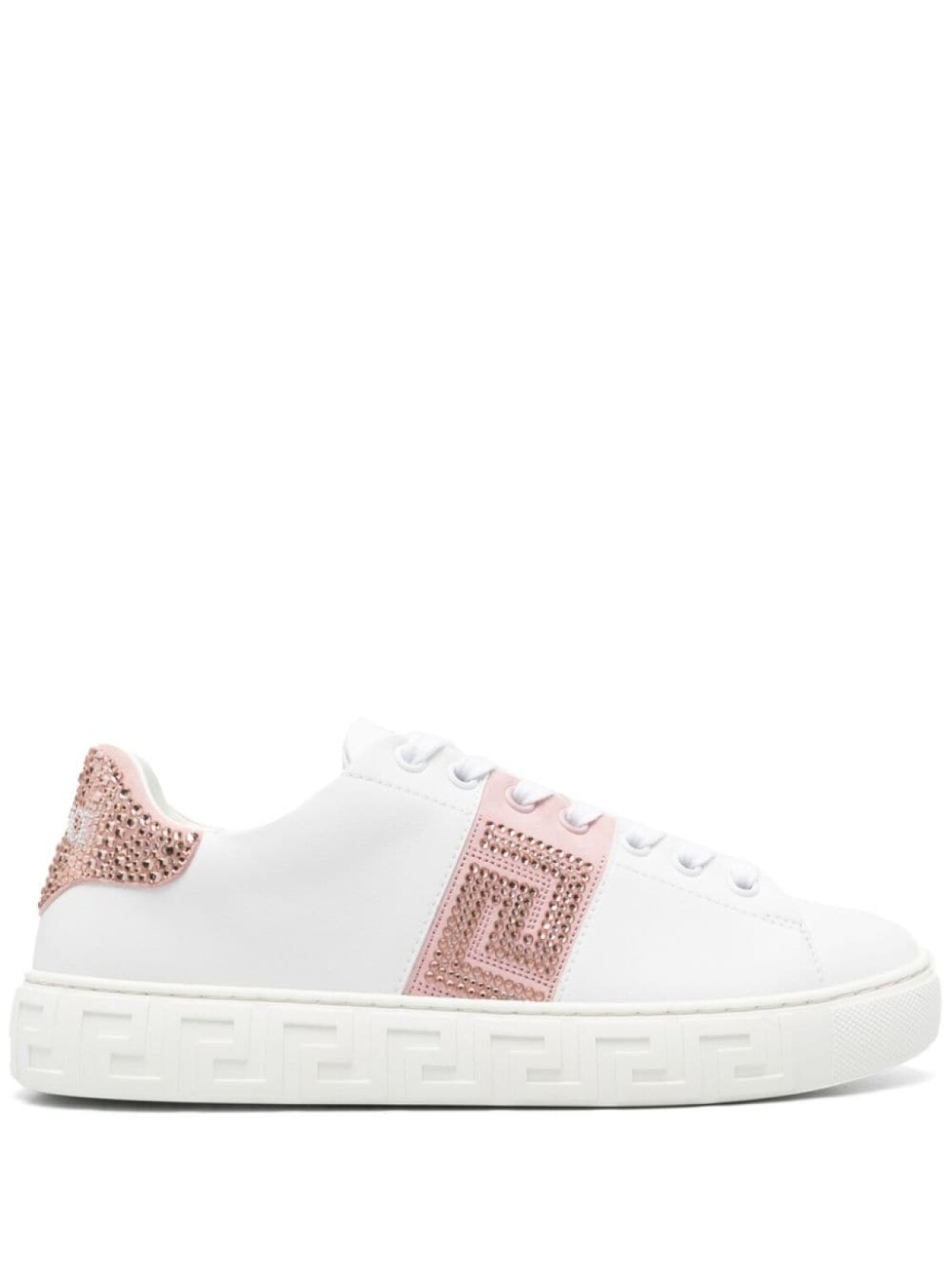 Versace кроссовки Crystal Greca, белый