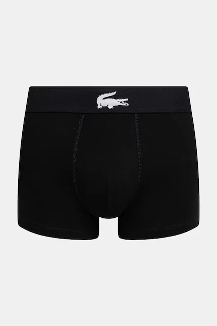 Боксеры мужские хлопковые 3 шт Lacoste, черный — фото 4