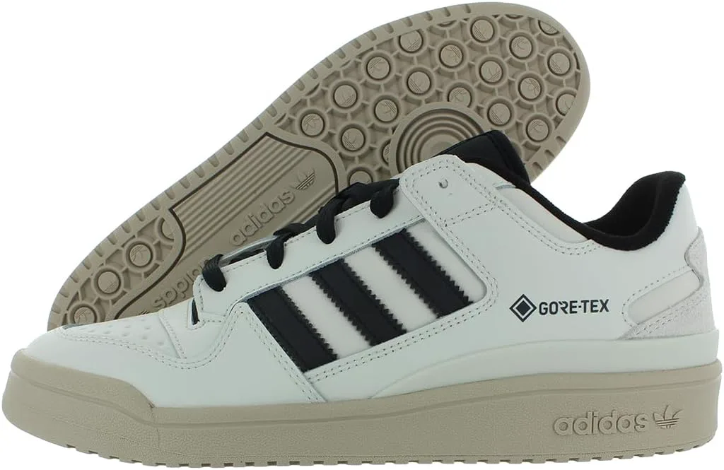 Мужские кроссовки Adidas Forum Low, серый/черный/бежевый/белый — фото 2