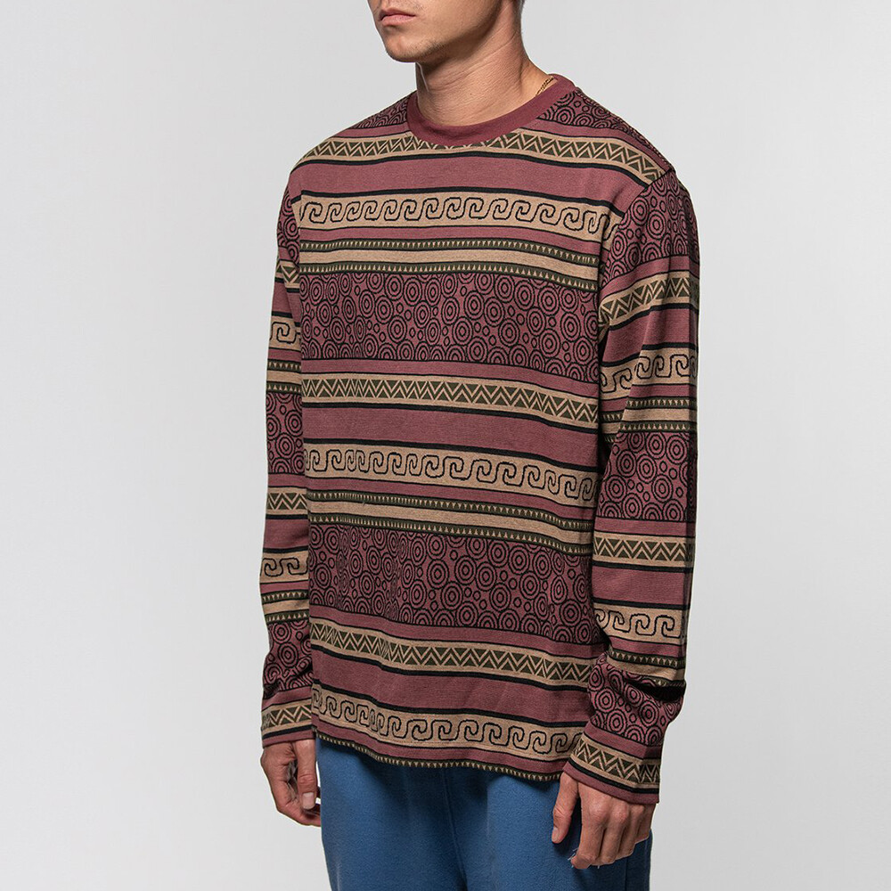 Свитер мужской бордовый Stussy, темно-красный — фото 3