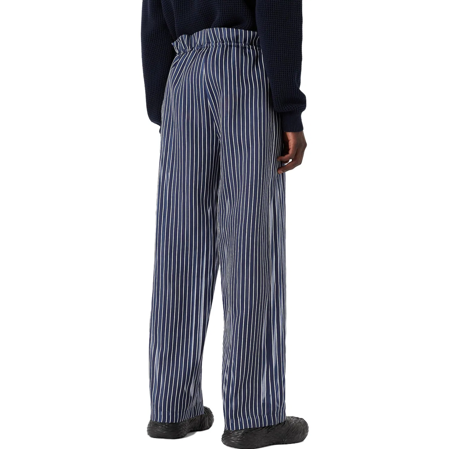Брюки повседневные мужские Night Blue, умеренный прямой крой EMPORIO ARMANI — фото 4