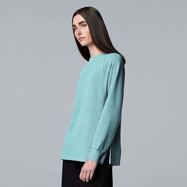 

Женская уютная туника с боковым разрезом Simply Vera Vera Wang, Mystic Gulf